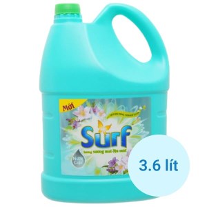 Nước giặt Surf hương sương mai dịu mát can 3.6 lít