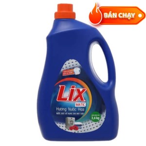 Nước giặt Lix Matic hương nước hoa can 3.46 lít