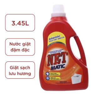 Nước giặt NET Matic đậm đặc can 3.45 lít