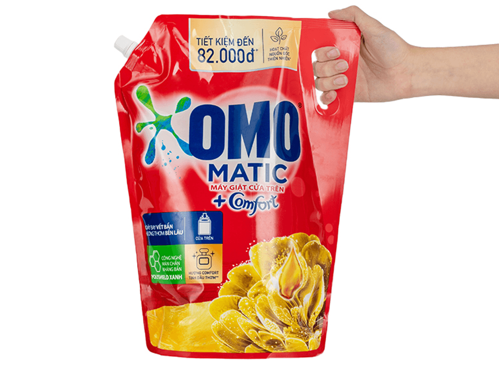 Nước giặt Omo Matic Comfort hương ngọc lan tây, gỗ đàn hương túi 3.5 lít 13