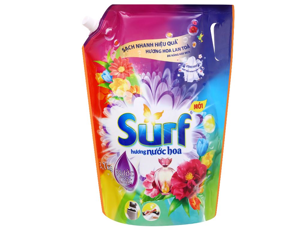 Nước giặt Surf hương nước hoa túi 3 lít - Bách hóa XANH