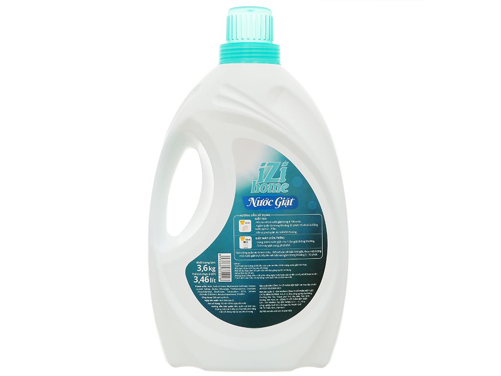 Nước giặt IZI HOME trắng sạch ngát hương can 3.46 lít 3