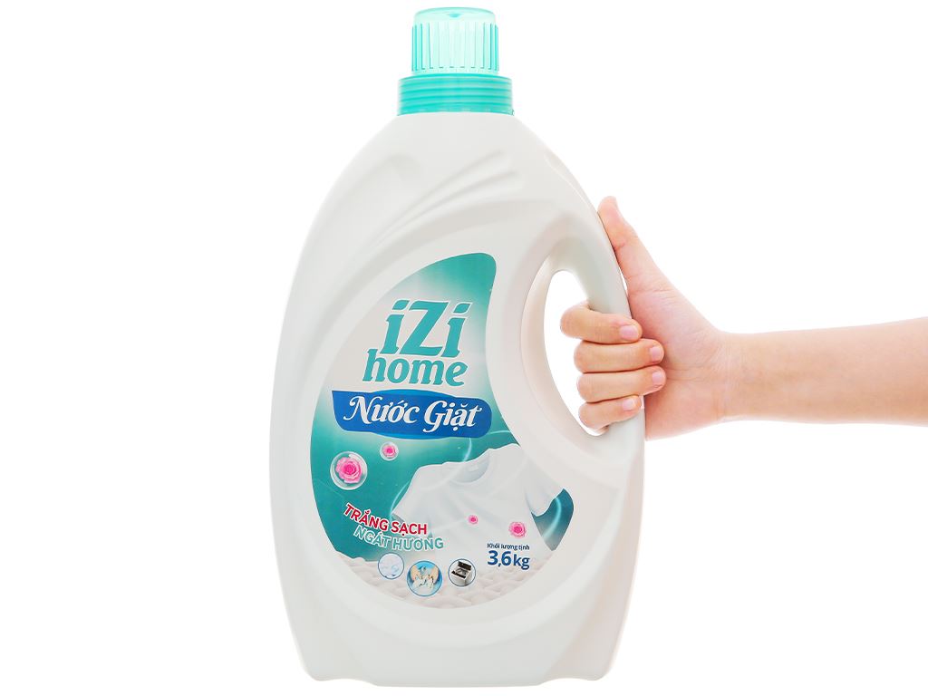 Nước giặt IZI HOME trắng sạch ngát hương can 3.46 lít 4