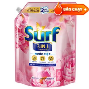 Nước giặt Surf cao cấp 3 trong 1 hương hoa nhiệt đới túi 3.3 lít