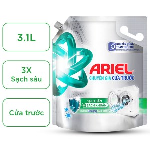 Nước giặt Ariel chuyên gia cửa trước hương Downy nắng sớm túi 3.1 lít