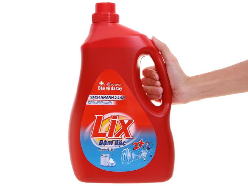 Nước giặt Lix đậm đặc can 3.46 lít 5