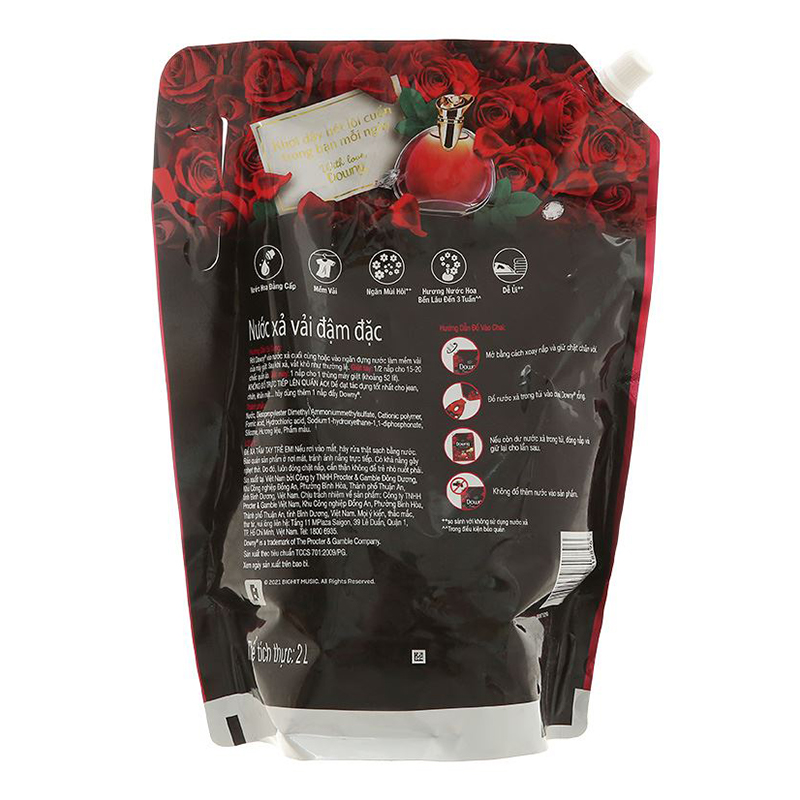 Nước xả Downy Đam Mê hương nước hoa túi 3.5 lít 8