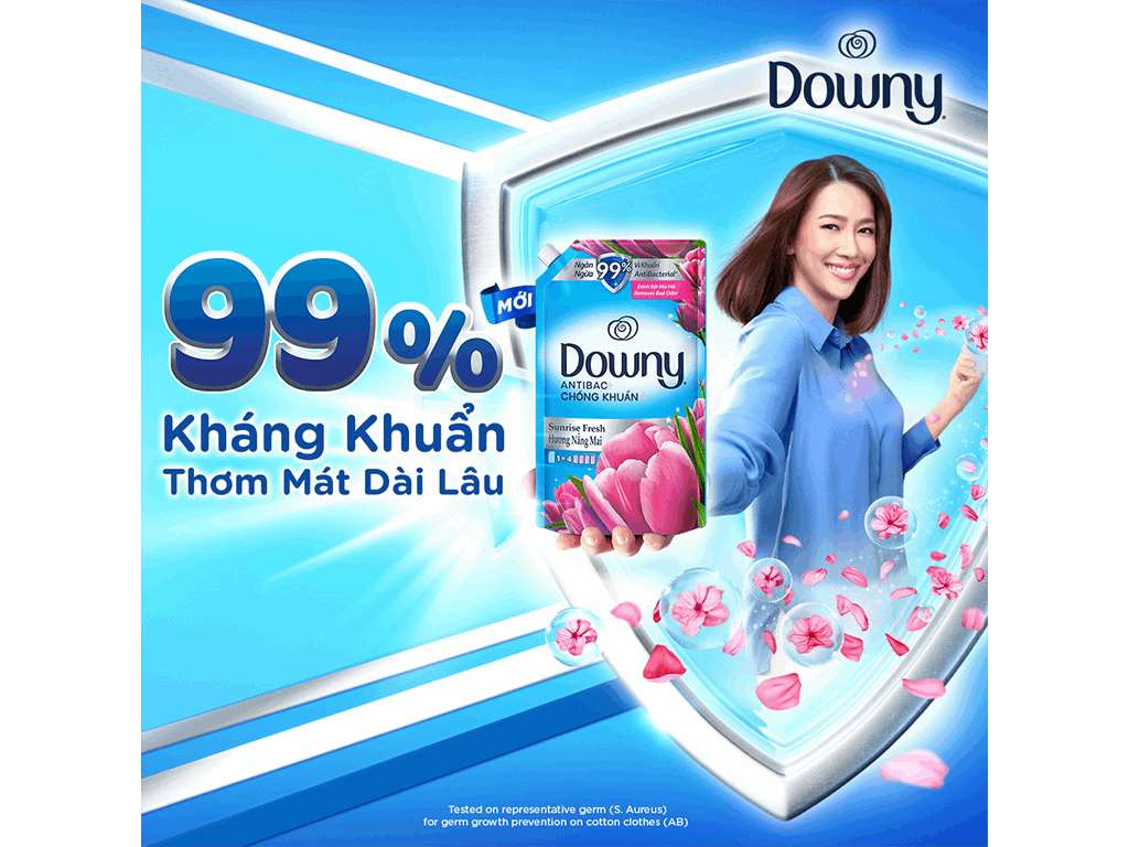 Nước xả vải Downy hương nắng mai túi 2.3 lít 12