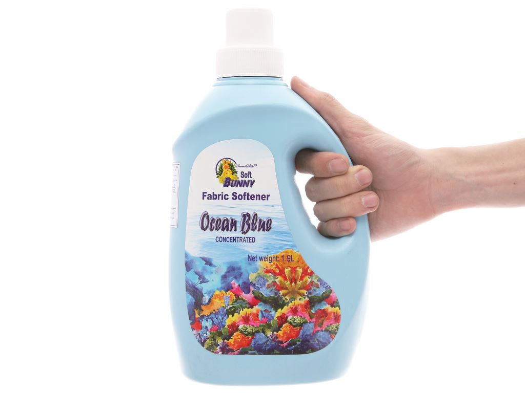 Nước xả vải Soft Bunny xanh biển chai 1.9 lít 4
