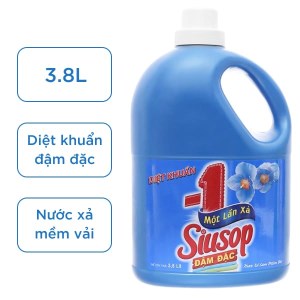 Nước xả vải Siusop một lần xả diệt khuẩn can 3.8 lít
