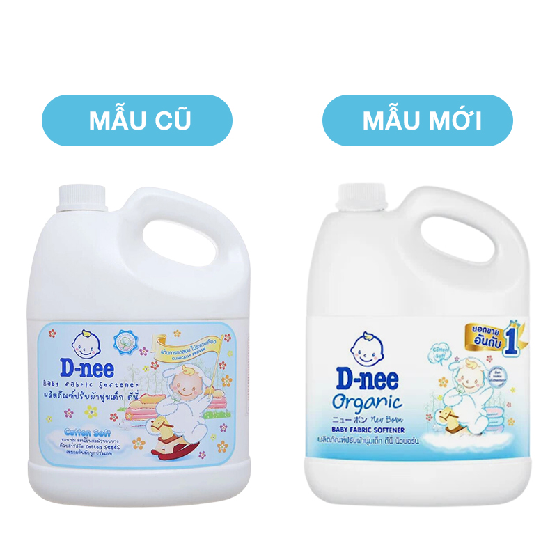 Nước xả quần áo cho bé D-nee Trắng hương sữa can 2.8 lít 2