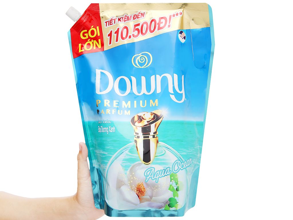 Nước xả vải Downy Premium Parfum đại dương xanh túi 2.1 lít 5
