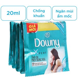 10 gói nước xả vải Downy Expert phơi trong nhà 20ml