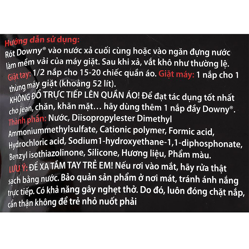 Nước xả Downy Đam Mê hương nước hoa túi 3.5 lít 13
