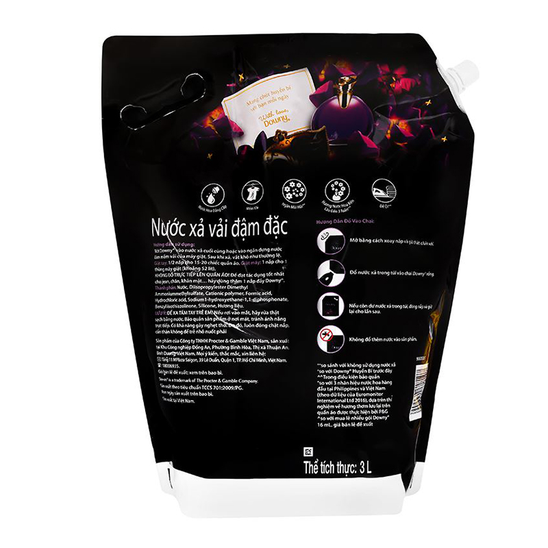 Nước xả Downy Huyền Bí hương nước hoa túi 2 lít 9
