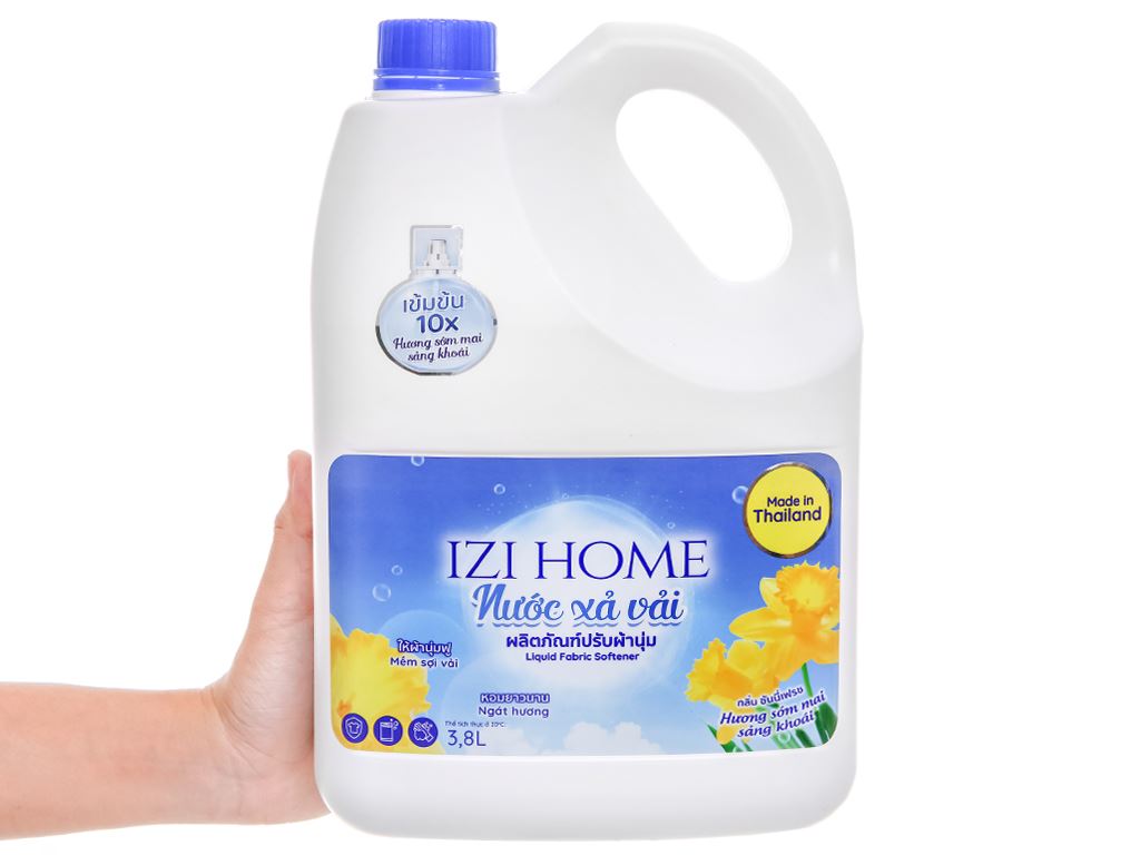 Nước xả vải IZI HOME hương sớm mai can 3.8 lít 5
