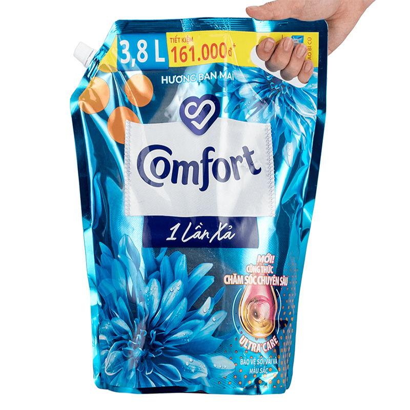 Nước xả Comfort 1 Lần Xả hương ban mai túi 2.8 lít 16