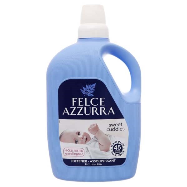 Nước xả quần áo cho bé Felce Azzurra Sweet Cuddles hương hoa nhài và vani chai 3 lít - AVAKids.com
