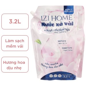 Nước xả vải IZI HOME hương hoa dịu nhẹ túi 3.2 lít