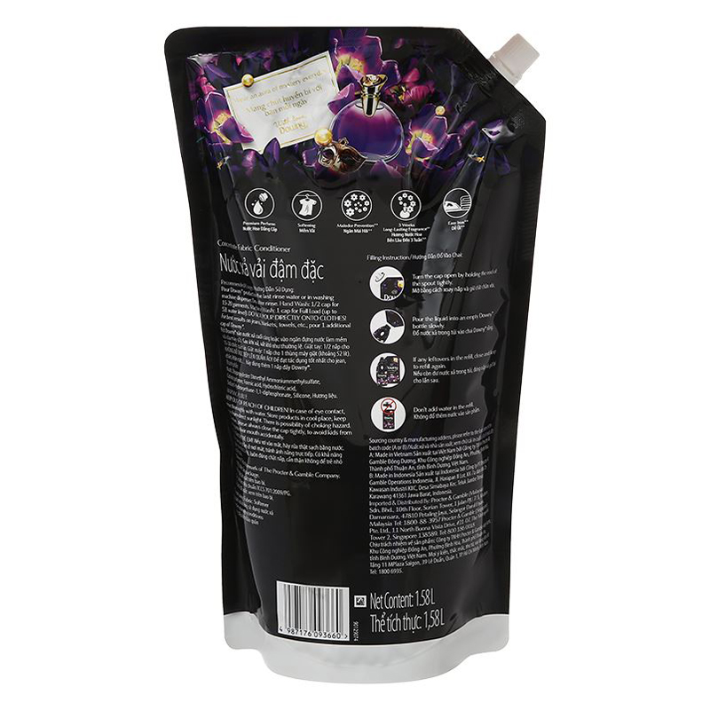 Nước xả Downy Huyền Bí hương nước hoa túi 2 lít 5