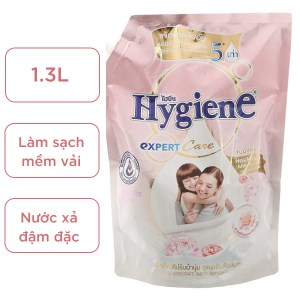 Nước xả vải Hygiene đậm đặc Blooming Touch túi 1.3 lít