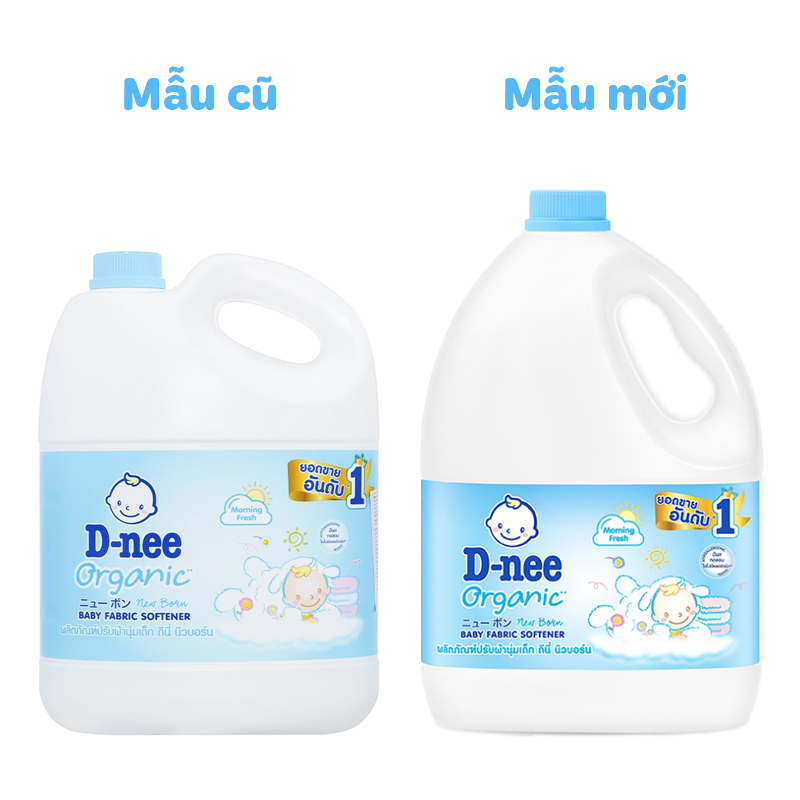 Nước xả quần áo cho bé D-nee Trắng hương sữa can 2.8 lít 9