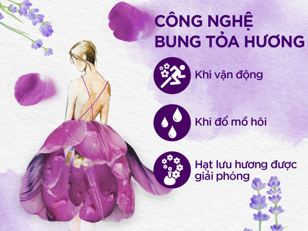 10 gói nước xả vải Downy tinh dầu thiên nhiên hương hoa oải hương 20ml 4