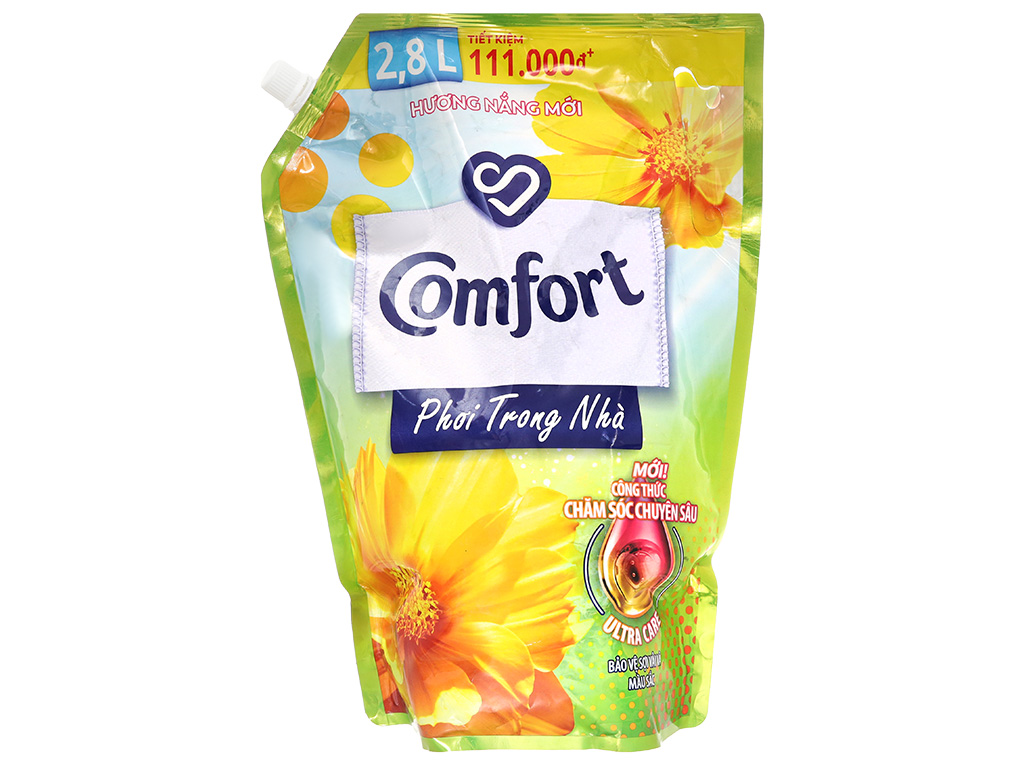 Nước xả vải Comfort phơi trong nhà hương nắng mới túi 2.8 lít 1