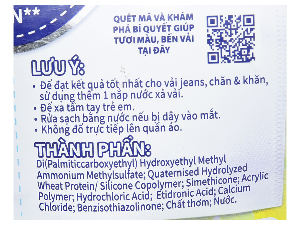 Nước xả vải Comfort phơi trong nhà hương nắng mới túi 2.8 lít 4