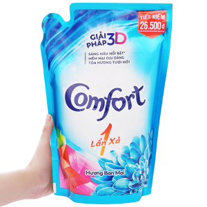 Nước xả vải Comfort một lần xả hương ban mai túi 1.6 lít