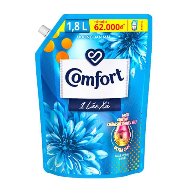 Nước xả Comfort 1 Lần Xả hương ban mai túi 1.8 lít - Giá tốt, chính hãng - AVAKids.com