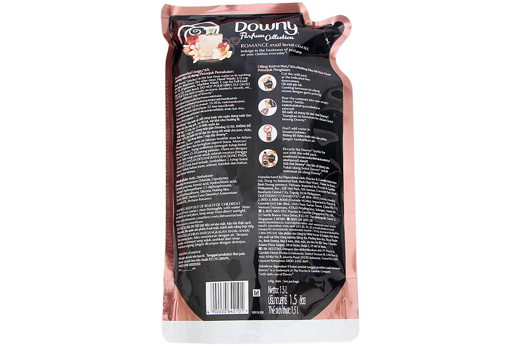 Nước xả Downy Cảm Xúc túi 1.6 lít