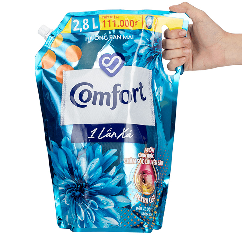 Nước xả Comfort 1 Lần Xả hương ban mai túi 2.8 lít 4
