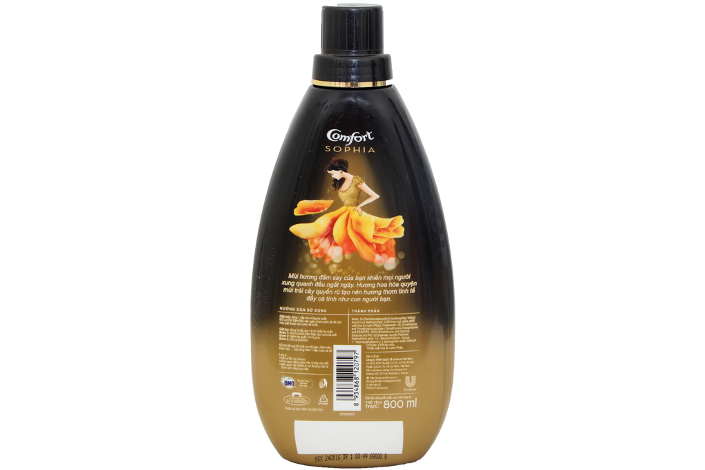 Nước xả Comfort hương nước hoa Sofia chai 800ml