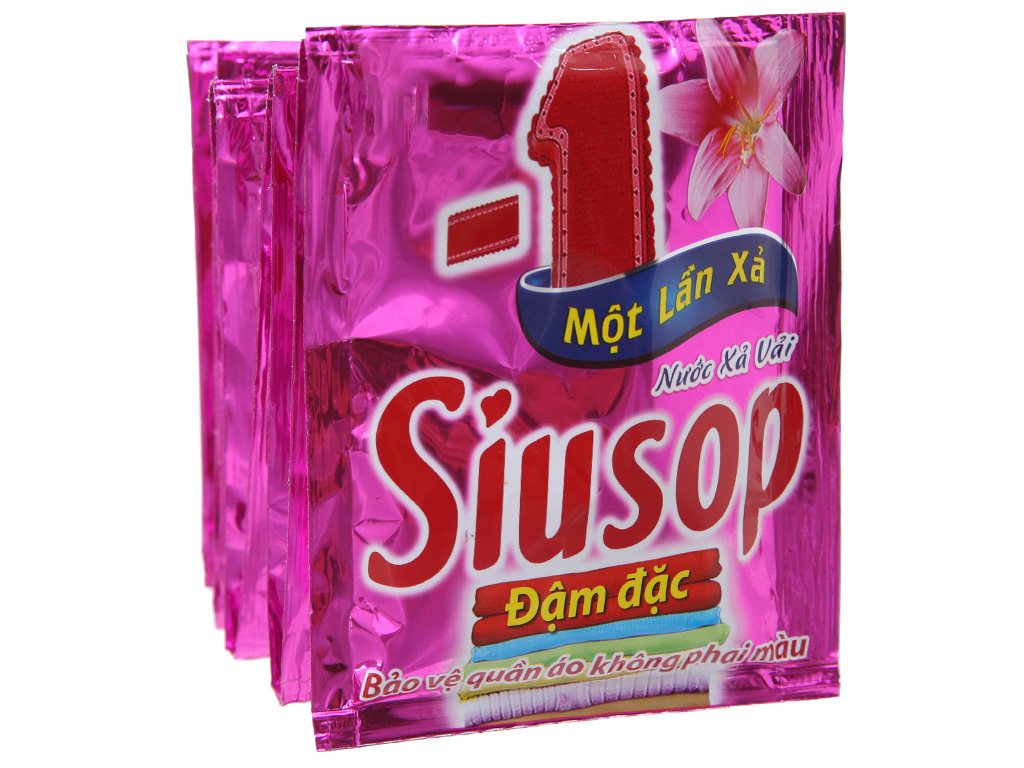 10 gói nước xả vải Siusop một lần xả siêu tiện lợi 30g 1