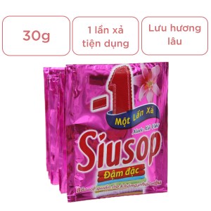 10 gói nước xả vải Siusop một lần xả siêu tiện lợi 30g