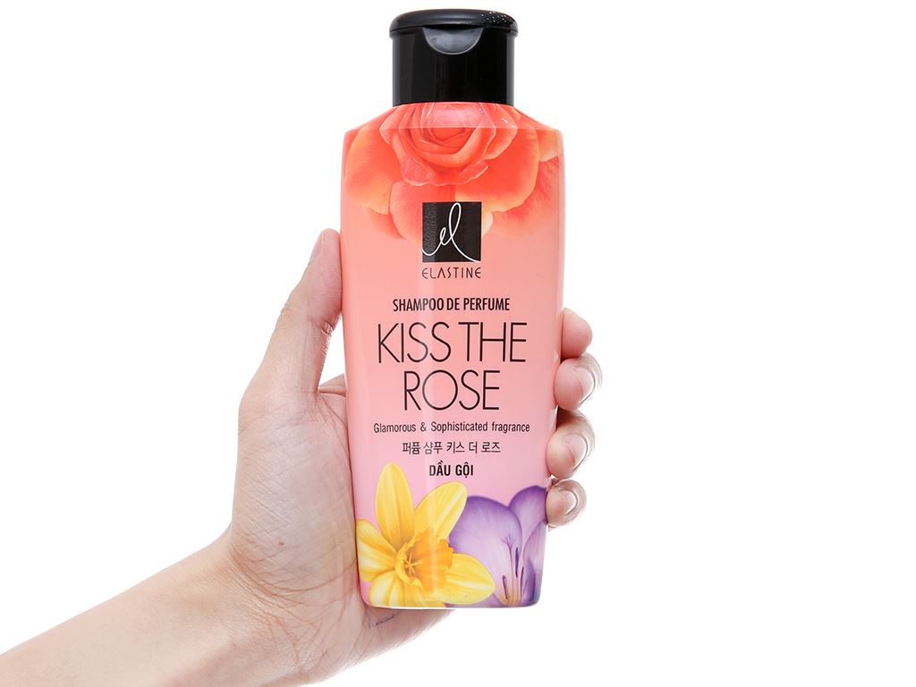 Dầu gội nước hoa Elastine Kiss The Rose óng mượt chắc khoẻ 170ml 4