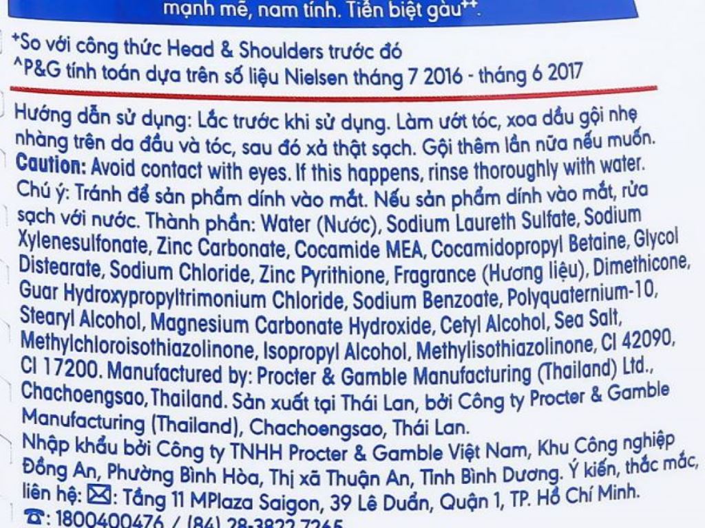 Dầu gội cho nam Head & Shoulders hương nước hoa Old Spice 315ml 5