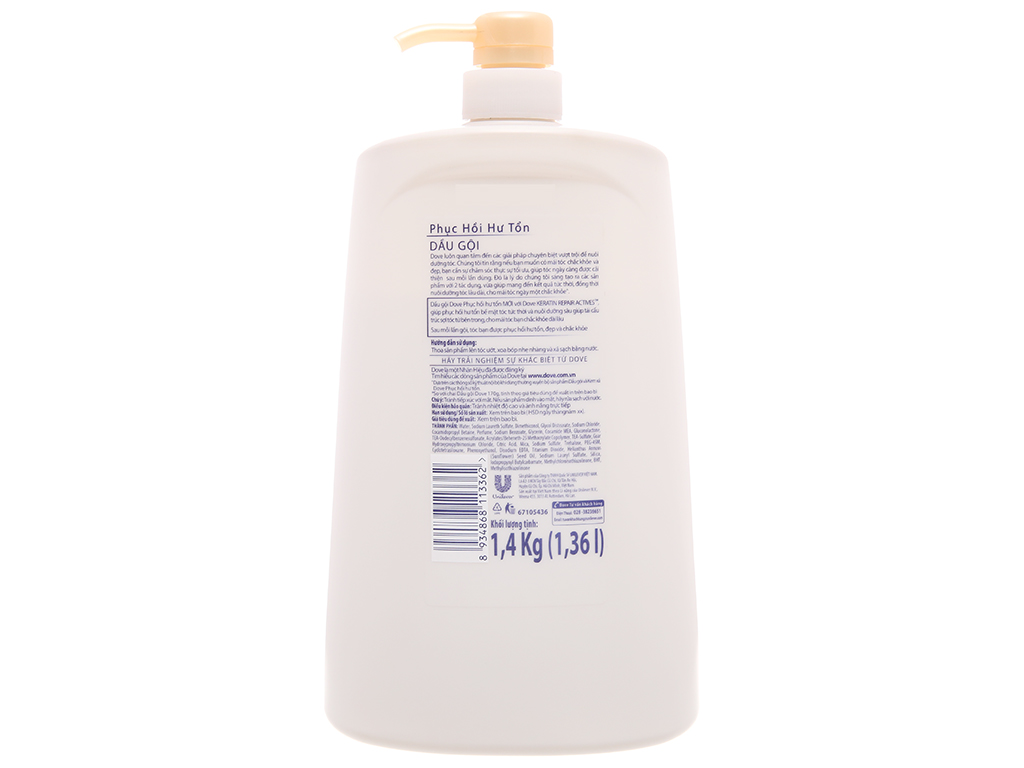 Dầu gội Dove phục hồi hư tổn 1.36 lít 3