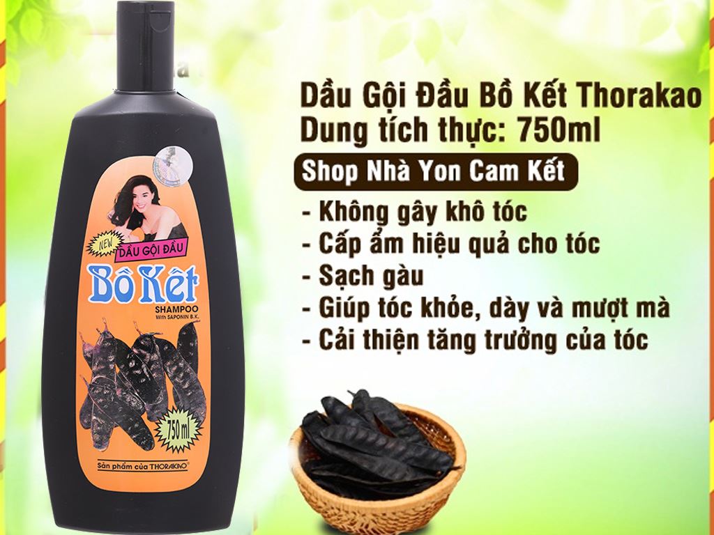 Dầu gội bồ kết Thorakao 750ml 1