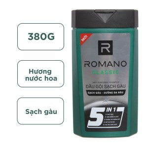 Dầu gội sạch gàu Romano Classic 380g