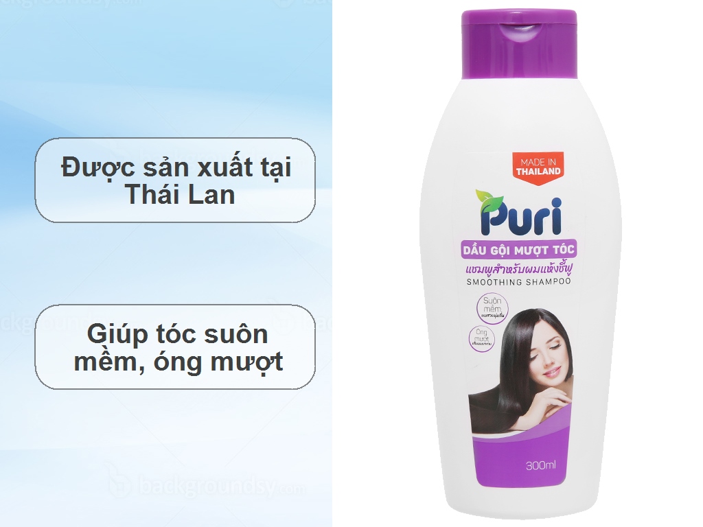 Dầu gội mượt tóc Puri 300ml 2
