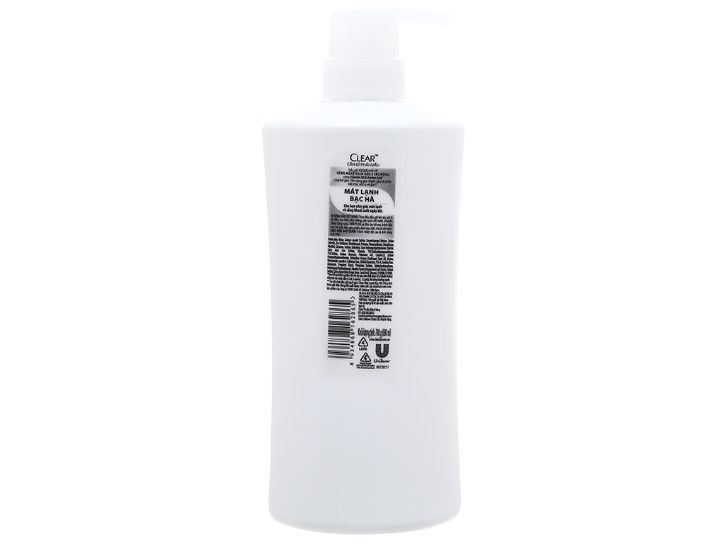 Dầu gội sạch gàu Clear mát lạnh bạc hà 680ml 3