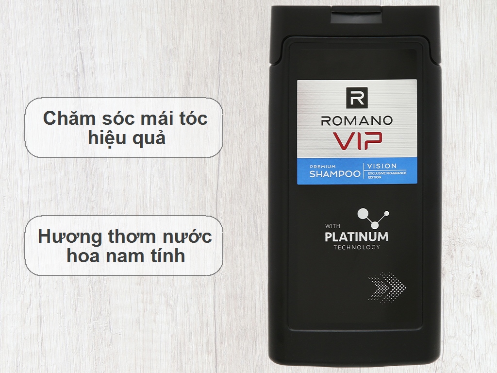 Dầu gội Romano VIP chai 180g giá tốt tại Bách hoá XANH