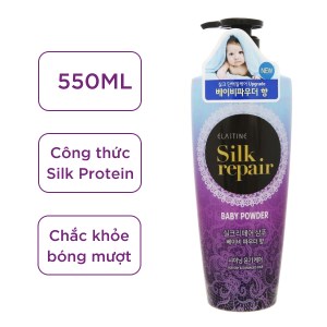 Dầu gội Elastine Silk Repair hương phấn em bé 550ml