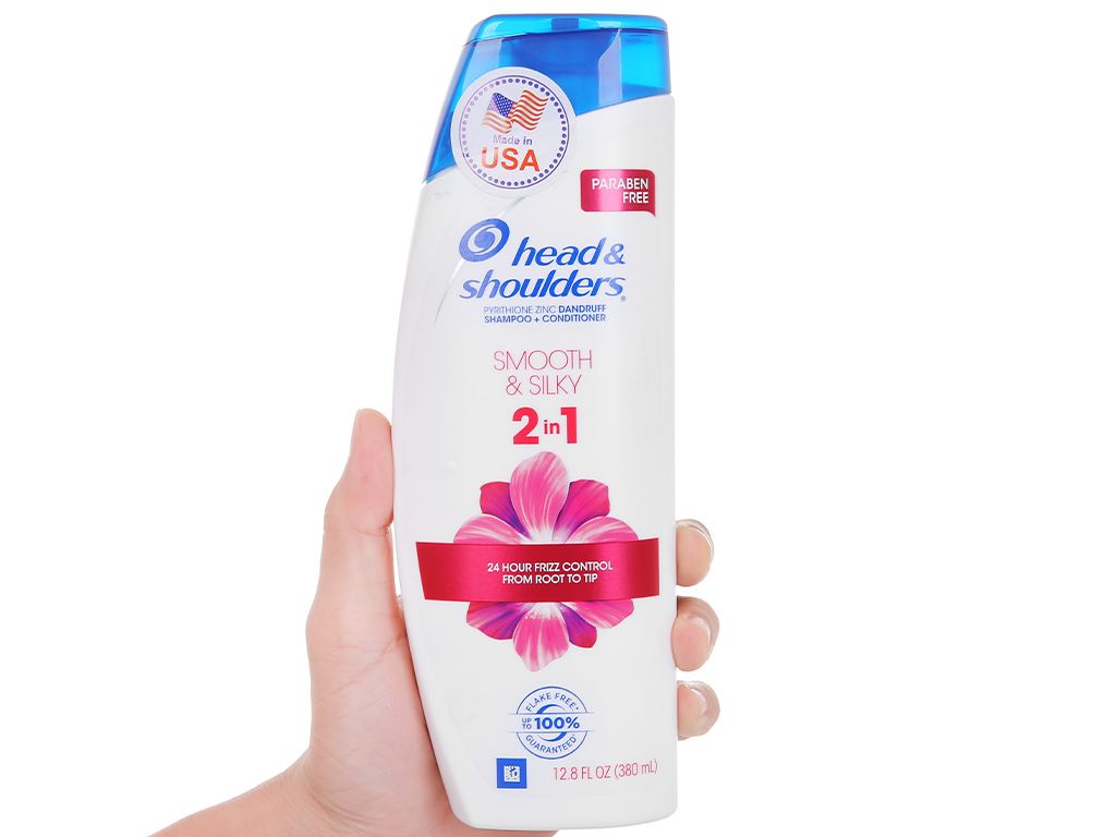 Dầu gội và xả 2in1 Head & Shoulders Smooth & Silky 380ml 1