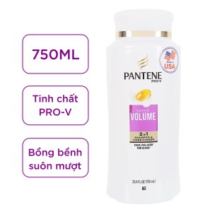 Dầu gội và xả 2in1 Pantene Pro-V Sheer Volume 750ml