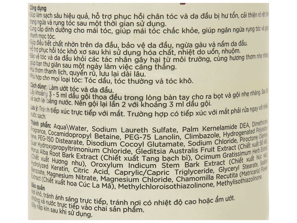 Dầu gội dược liệu Thái Dương 7 Plus 480ml 3