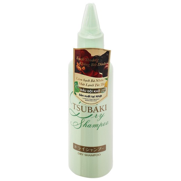 Dầu gội khô Tsubaki làm sạch bã nhờn, giúp tóc mềm mượt