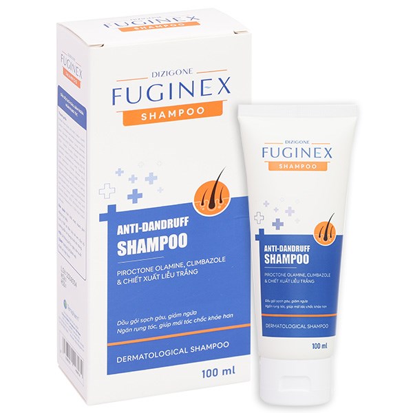 Dầu gội Dizigone Fuginex làm sạch gàu, giảm ngứa gãy rụng tóc tuýp 100ml